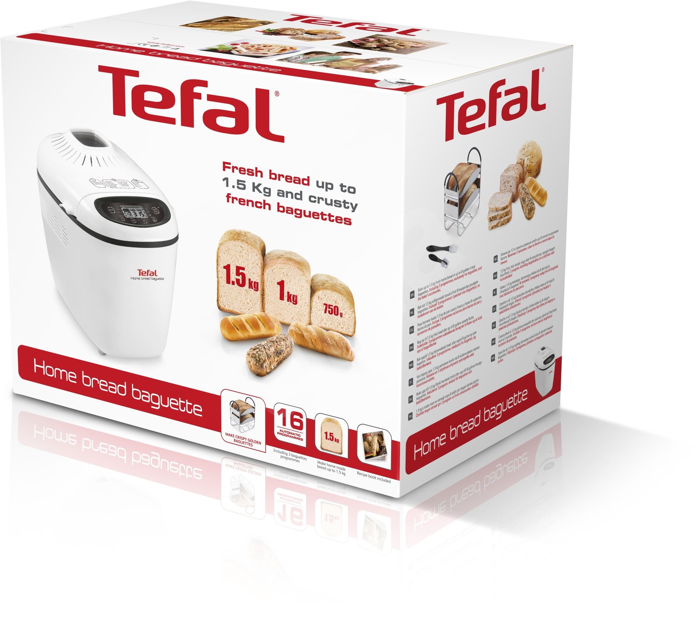 tefal pf610138 home bread baguette kenyérsütő bowl