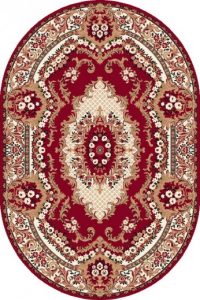Covor Krolewski Dark Red Oval, Wilton