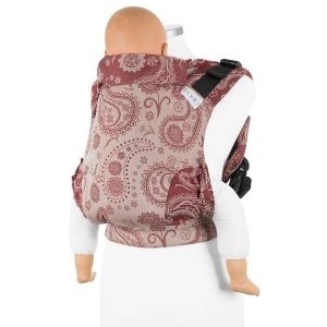 Fidella Fusion 2.0 Toddler Wrap Conversion, Persian Paisley - ruby red