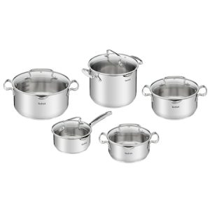 Set 10 piese inox Tefal Duetto Plus, inductie